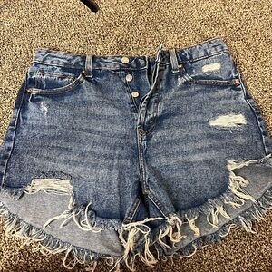 WILD FABLE DISTRESSED SHORTS
